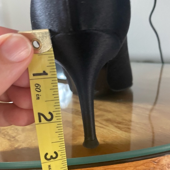 STUART WEITZMAN Pumps {7M} Open-Toe Black Crystals - Picture 10 of 10